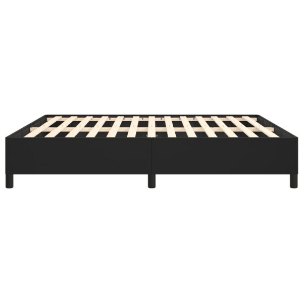 vidaXL Bed Frame Black 72"x83.9" California King Faux Leather - Image 6