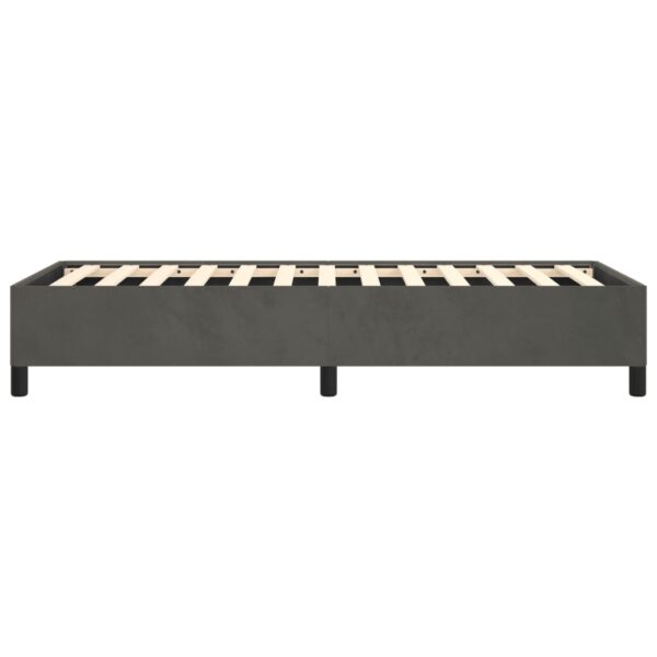 vidaXL Bed Frame Dark Gray 39.4"x79.9" Twin XL Velvet - Image 6