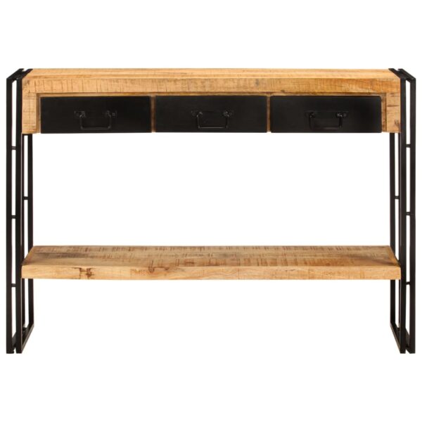 vidaXL Console Table 43.3"x11.8"x29.9" Solid Wood Mango - Image 2