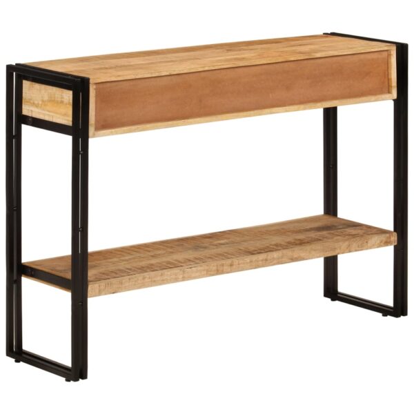 vidaXL Console Table 43.3"x11.8"x29.9" Solid Wood Mango - Image 3