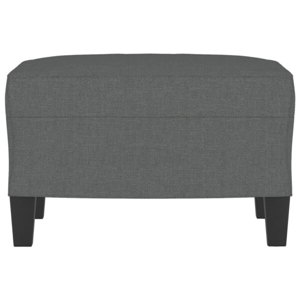 vidaXL Footstool Dark Gray 23.6"x19.7"x16.1" Fabric - Image 3