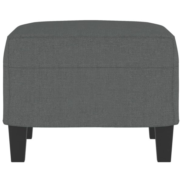 vidaXL Footstool Dark Gray 23.6"x19.7"x16.1" Fabric - Image 4