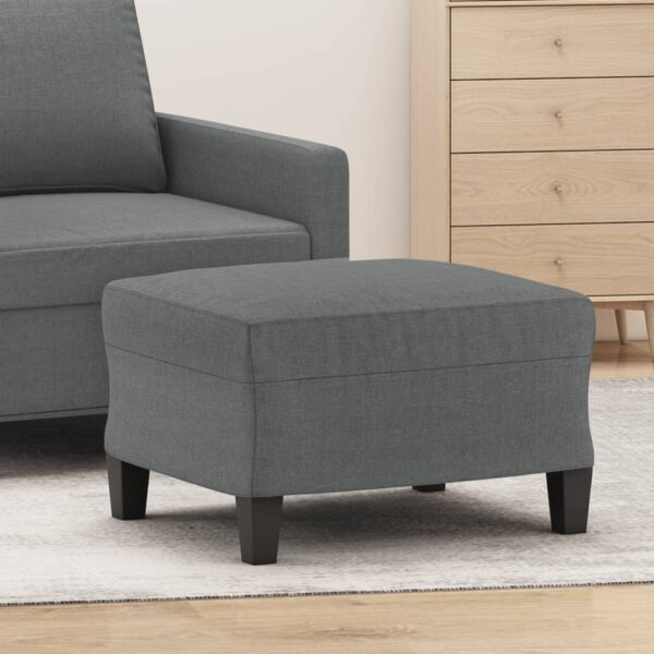 vidaXL Footstool Dark Gray 23.6"x19.7"x16.1" Fabric