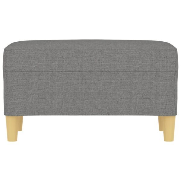 vidaXL Bench Dark Gray 27.6"x13.8"x16.1" Fabric - Image 3