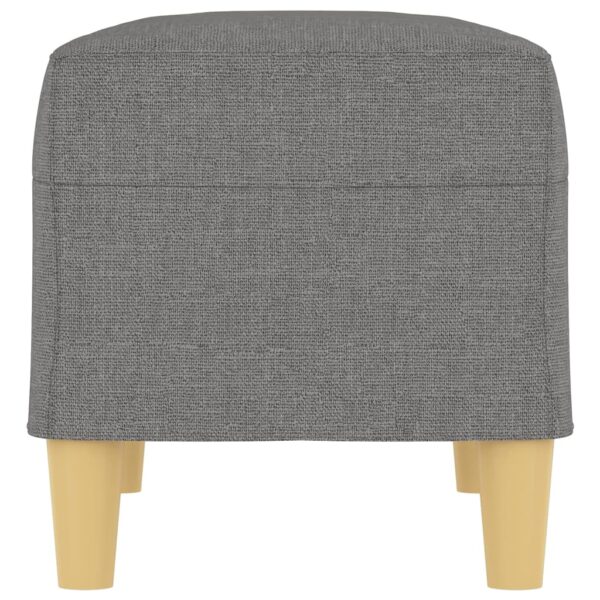 vidaXL Bench Dark Gray 27.6"x13.8"x16.1" Fabric - Image 4