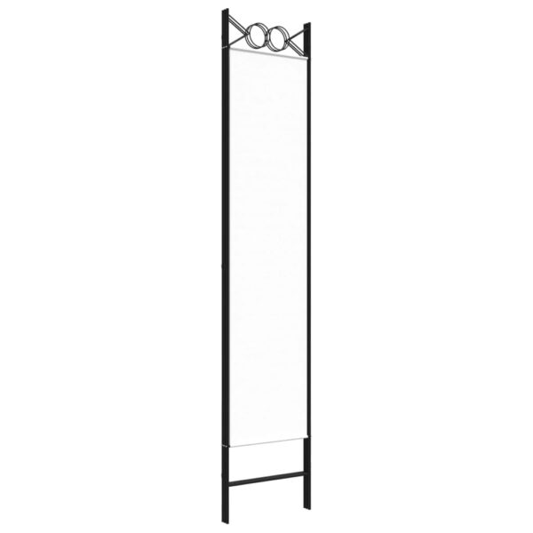 vidaXL 3-Panel Room Divider White 47.2"x78.7" Fabric - Image 6