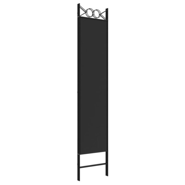 vidaXL 3-Panel Room Divider Black 47.2"x78.7" Fabric - Image 6