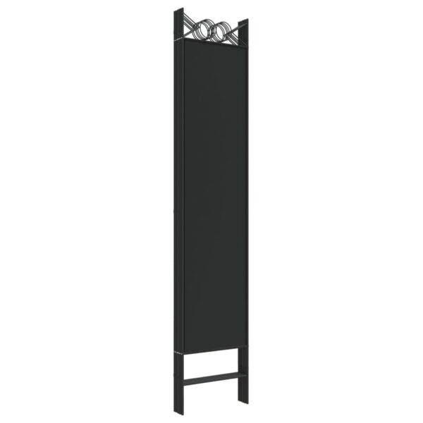 vidaXL 6-Panel Room Divider Black 94.5"x78.7" Fabric - Image 6