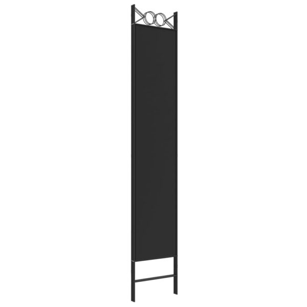 vidaXL 3-Panel Room Divider Black 47.2"x86.6" Fabric - Image 6