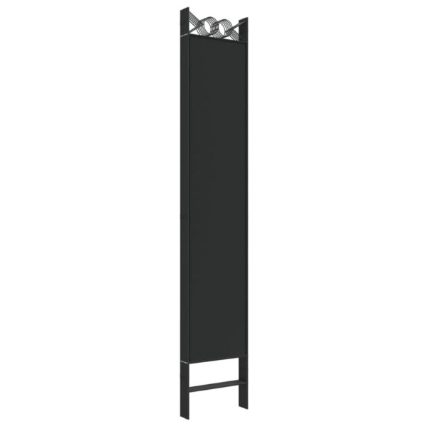 vidaXL 6-Panel Room Divider Black 94.5"x86.6" Fabric - Image 6