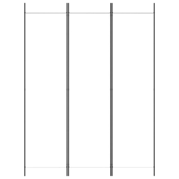 vidaXL 3-Panel Room Divider White 59.1"x78.7" Fabric - Image 3