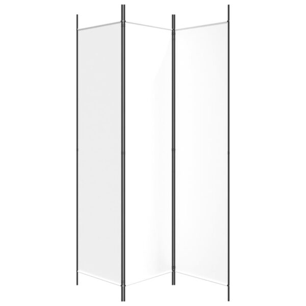 vidaXL 3-Panel Room Divider White 59.1"x78.7" Fabric - Image 4