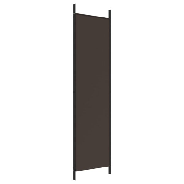 vidaXL 3-Panel Room Divider Brown 59.1"x78.7" Fabric - Image 6