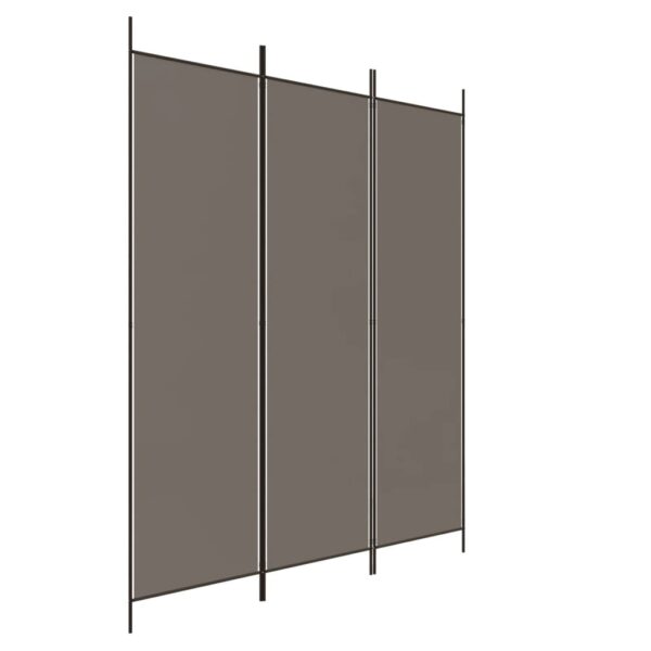 vidaXL 3-Panel Room Divider Anthracite 59.1"x78.7" Fabric - Image 2