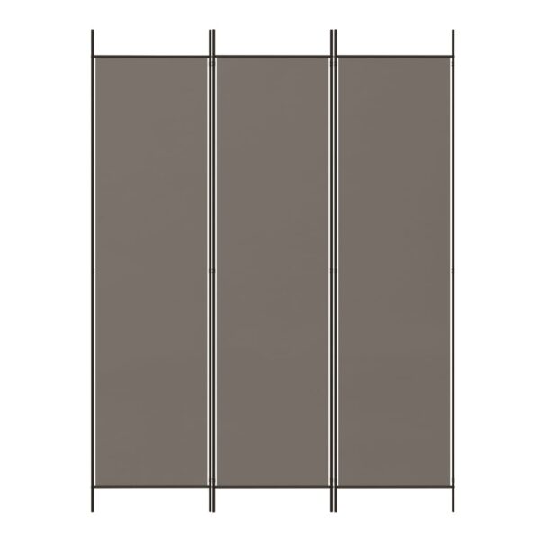 vidaXL 3-Panel Room Divider Anthracite 59.1"x78.7" Fabric - Image 3