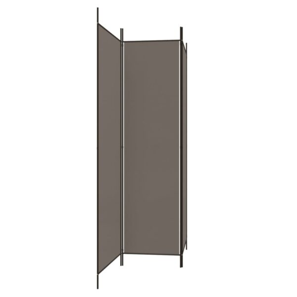 vidaXL 3-Panel Room Divider Anthracite 59.1"x78.7" Fabric - Image 4