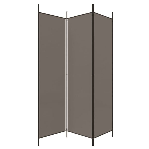 vidaXL 3-Panel Room Divider Anthracite 59.1"x78.7" Fabric - Image 5