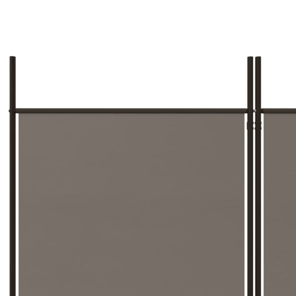 vidaXL 3-Panel Room Divider Anthracite 59.1"x78.7" Fabric - Image 7