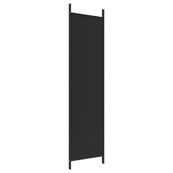 vidaXL 3-Panel Room Divider Black 59.1"x78.7" Fabric - Image 6