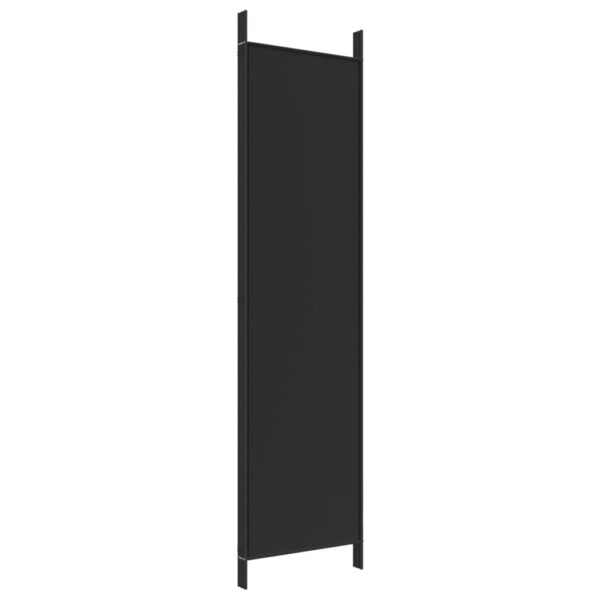 vidaXL 4-Panel Room Divider Black 78.7"x78.7" Fabric - Image 6