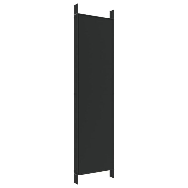 vidaXL 6-Panel Room Divider Black 118.1"x78.7" Fabric - Image 6