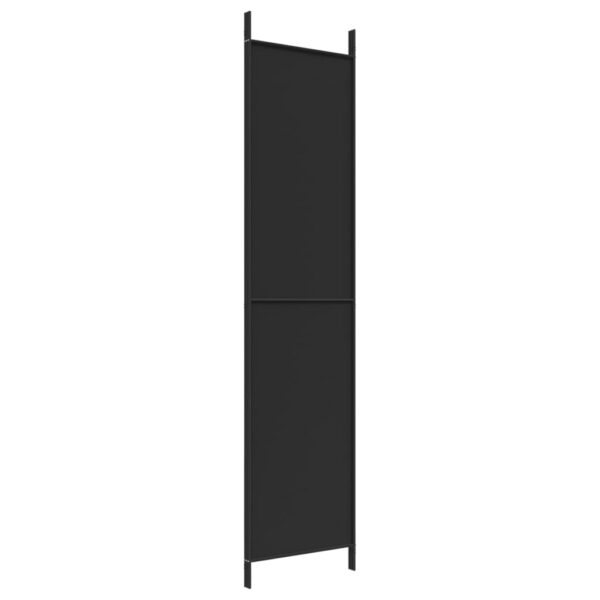 vidaXL 3-Panel Room Divider Black 59.1"x86.6" Fabric - Image 6