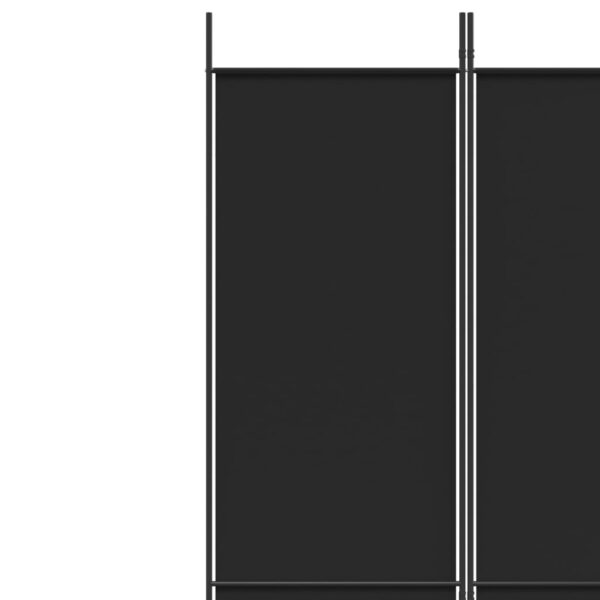 vidaXL 3-Panel Room Divider Black 59.1"x86.6" Fabric - Image 7