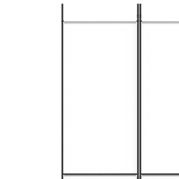 vidaXL 4-Panel Room Divider White 78.7"x86.6" Fabric - Image 7