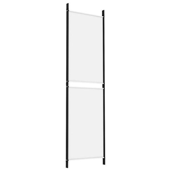 vidaXL 3-Panel Room Divider White 59.1"x70.9" Fabric - Image 6