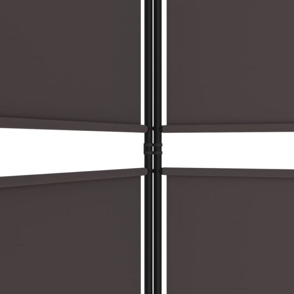 vidaXL 3-Panel Room Divider Brown 59.1"x70.9" Fabric - Image 7