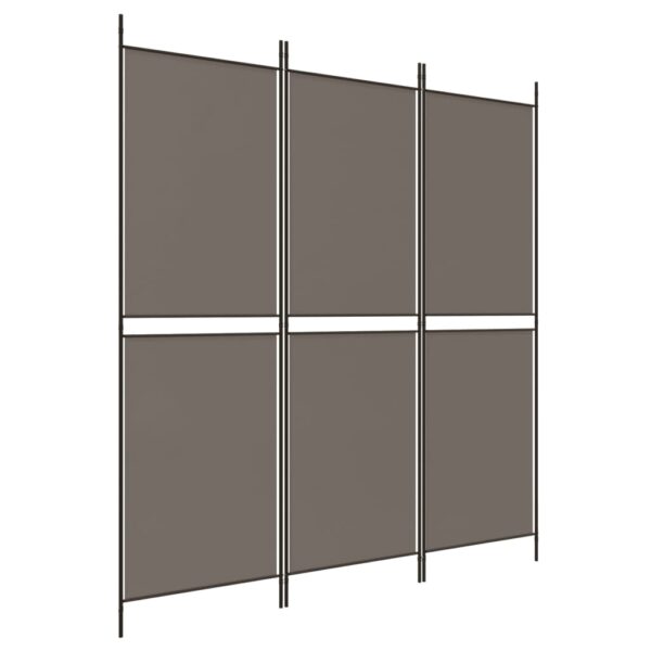 vidaXL 3-Panel Room Divider Anthracite 59.1"x70.9" Fabric - Image 2