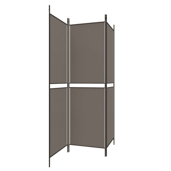 vidaXL 3-Panel Room Divider Anthracite 59.1"x70.9" Fabric - Image 5