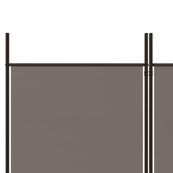 vidaXL 3-Panel Room Divider Anthracite 59.1"x70.9" Fabric - Image 7