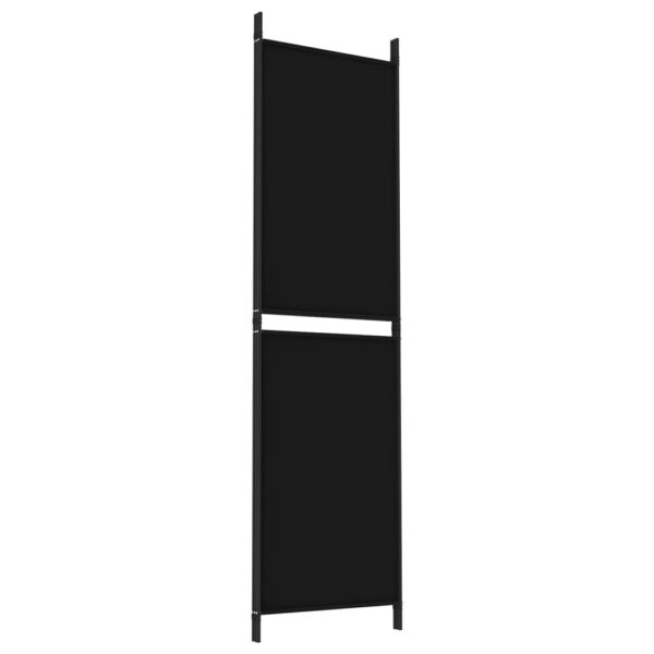 vidaXL 3-Panel Room Divider Black 59.1"x70.9" Fabric - Image 6