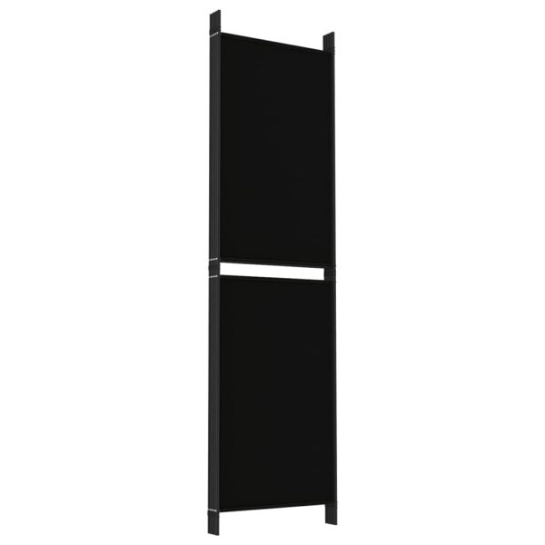 vidaXL 5-Panel Room Divider Black 98.4"x70.9" Fabric - Image 6