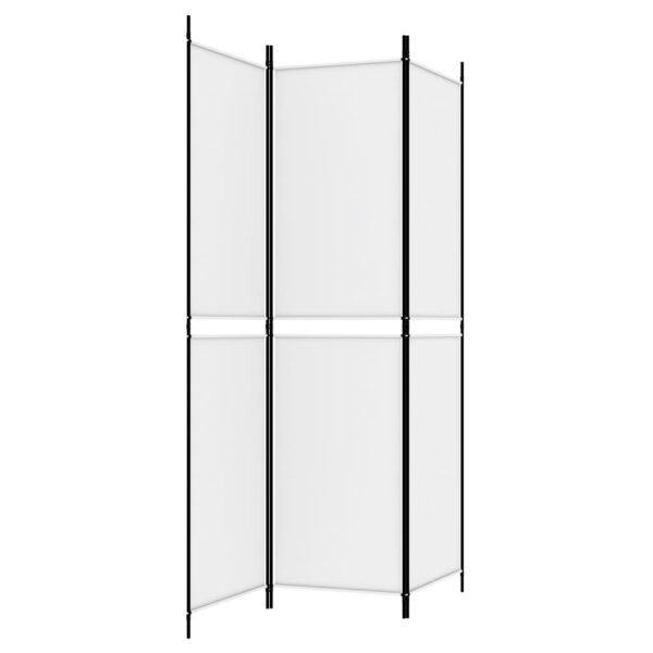 vidaXL 3-Panel Room Divider White 59.1"x78.7" Fabric - Image 5