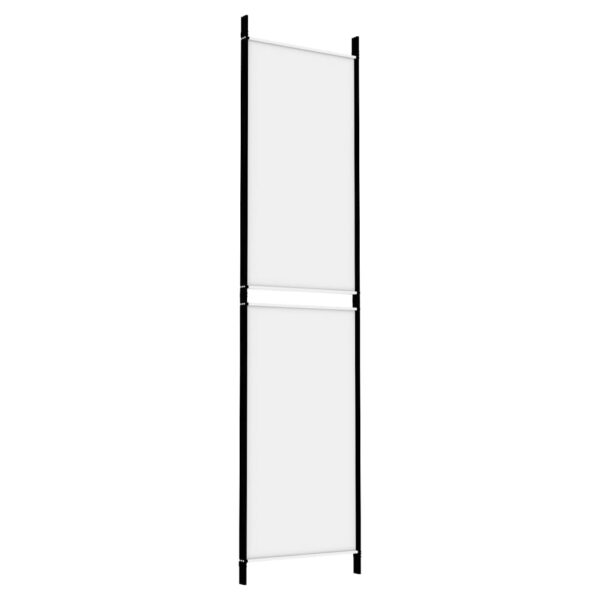 vidaXL 3-Panel Room Divider White 59.1"x78.7" Fabric - Image 6