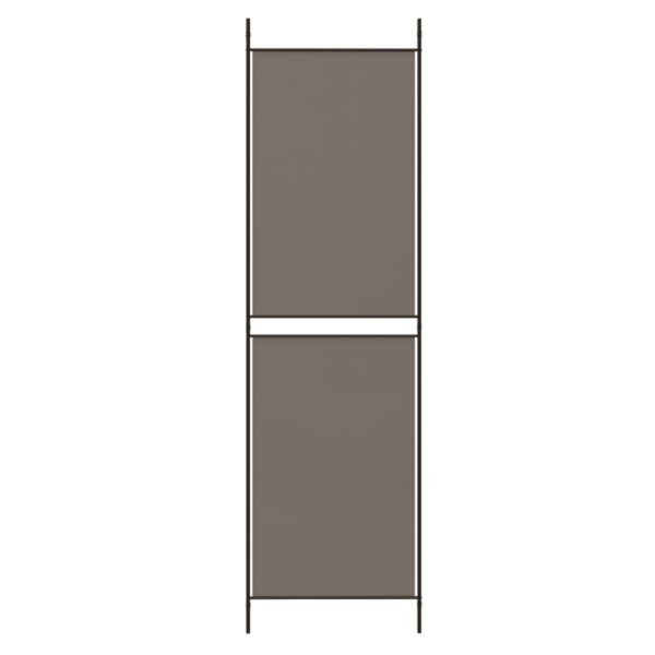 vidaXL 4-Panel Room Divider Anthracite 78.7"x78.7" Fabric - Image 6