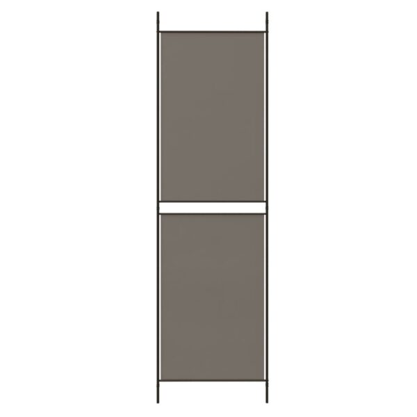 vidaXL 5-Panel Room Divider Anthracite 98.4"x78.7" Fabric - Image 6