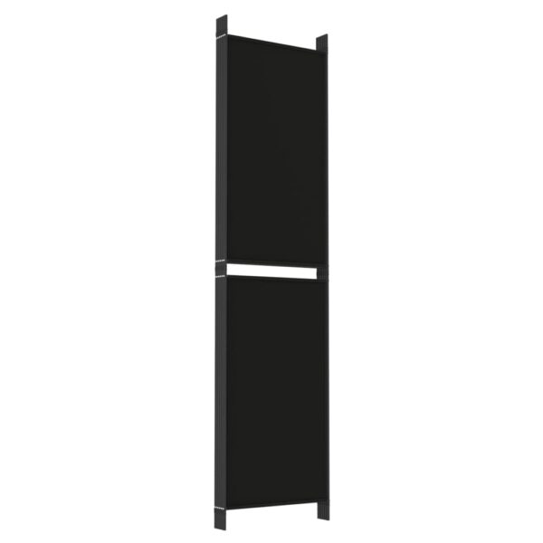 vidaXL 6-Panel Room Divider Black 118.1"x78.7" Fabric - Image 6