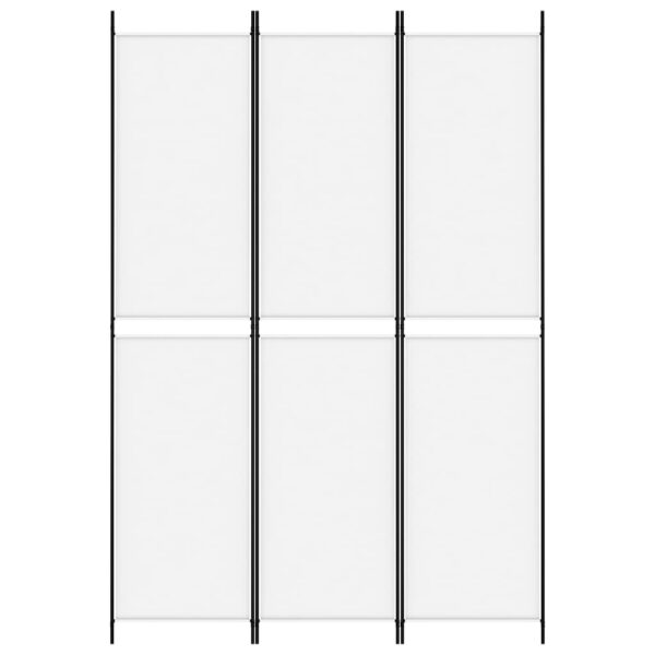 vidaXL 3-Panel Room Divider White 59.1"x86.6" Fabric - Image 3