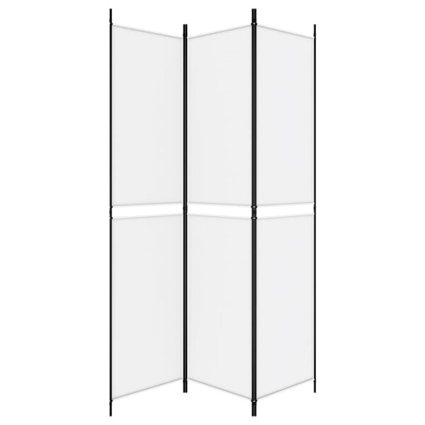 vidaXL 3-Panel Room Divider White 59.1"x86.6" Fabric - Image 4