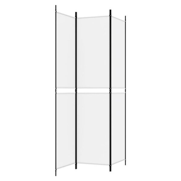 vidaXL 3-Panel Room Divider White 59.1"x86.6" Fabric - Image 5