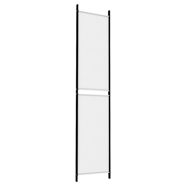 vidaXL 3-Panel Room Divider White 59.1"x86.6" Fabric - Image 6