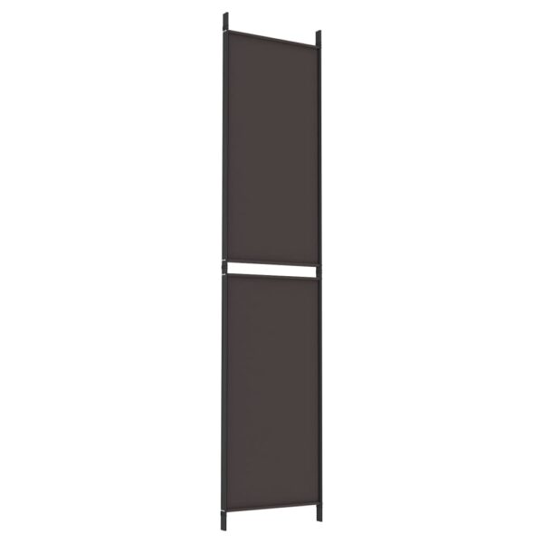 vidaXL 3-Panel Room Divider Brown 59.1"x86.6" Fabric - Image 6