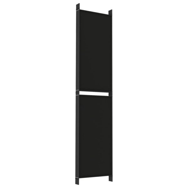 vidaXL 6-Panel Room Divider Black 118.1"x86.6" Fabric - Image 5