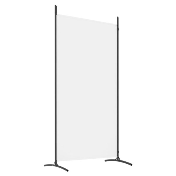 vidaXL 2-Panel Room Divider White 68.9"x70.9" Fabric - Image 6