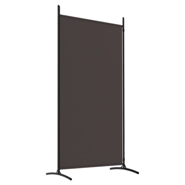 vidaXL 2-Panel Room Divider Brown 68.9"x70.9" Fabric - Image 6