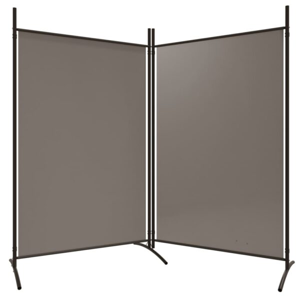 vidaXL 2-Panel Room Divider Anthracite 68.9"x70.9" Fabric - Image 5