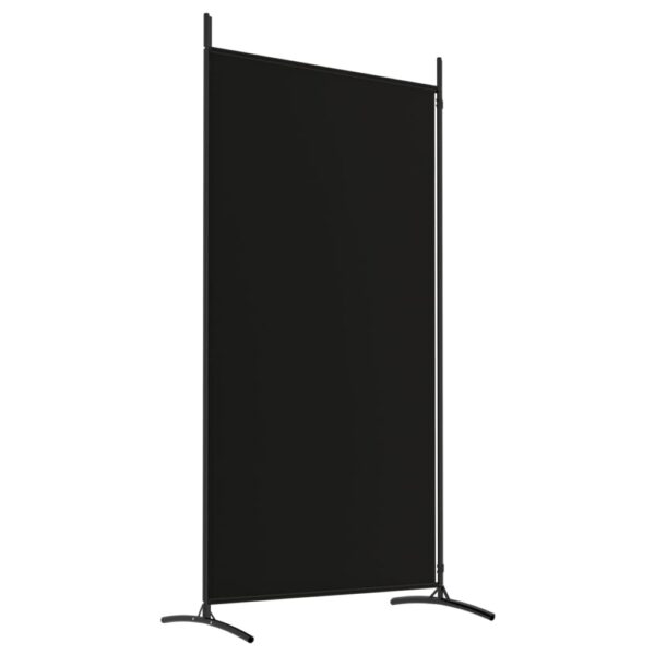 vidaXL 2-Panel Room Divider Black 68.9"x70.9" Fabric - Image 6